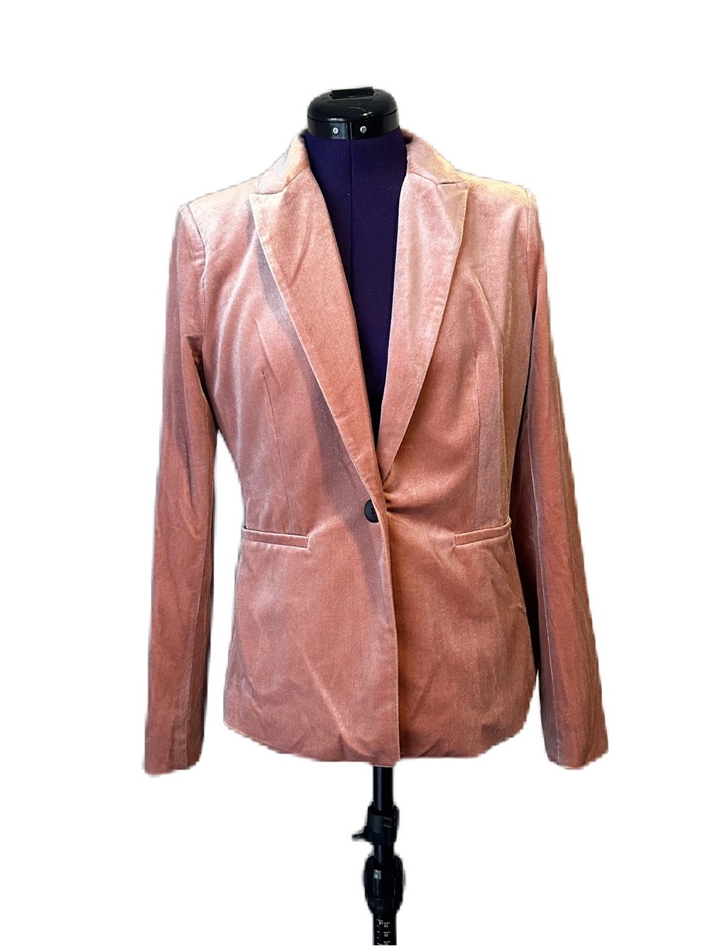 Molly Bracken Pink Velvet Blazer Jacket